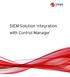 SIEM Solution Integration With Control Manager