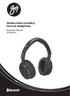 Wireless Noise-Cancelling Over-ear Headphones. Instruction Manual GTCBTNC16