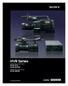 HVR Series.   Digital HD Video Camera Recorder HVR-Z7U HVR-S270U. Digital HD Videocassette Recorder HVR-M35U