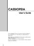 CASSIOPEIA. User s Guide