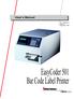 User s Manual. P/N Edition 8 September EasyCoder 501 Bar Code Label Printer
