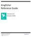 Kingfisher Reference Guide