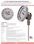 3, 4and 5 Adjustable Angle Industrial Thermometers Maximum utility for installation Head can be rotated 360 Stem positioning over 180