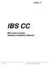 IBS CC. IBS Control Center Software Installation Manual. Page 1 of IBS Control Center Installation Manual - en