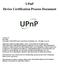 UPnP Device Certification Process Document