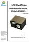 USER MANUAL. Laser Particle Sensor Module PM fan series. Wuhan Cubic Optoelectronics Co.,Ltd. Ver.: