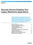 Securely Service-Enabling Your Legacy Mainframe Applications