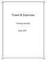 Travel & Expenses. Training Job Aids