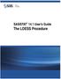 SAS/STAT 14.1 User s Guide. The LOESS Procedure