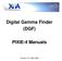 Digital Gamma Finder (DGF) PIXIE-4 Manuals