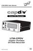 LTM-CPDV User Manual LTM-CPDV CapDiv Portable DV Disk Recorder