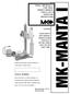 MK-MANTA I. Model MK-Manta I Core Drill Owner s Manual Parts List & Operating Instructions. serial number CAUTION