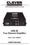 CPA 40 Two Channel Amplifier