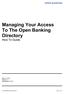 Managing Your Access To The Open Banking Directory How To Guide