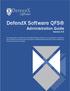 DefendX Software QFS Administration Guide