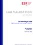 LAB VALIDATION REPORT
