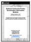 National Contractor/Trades Examination Information Bulletin