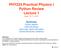 PHY224 Practical Physics I Python Review Lecture 1 Sept , 2013