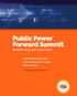 Public Power Forward Summit November 12-13, 2018 Austin, Texas