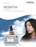 Product Brochure. MD8470A Signalling Tester MX847040B TD-SCDMA/GSM Simulation Kit