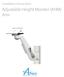 Adjustable Height Monitor (AHM) Arm