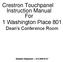 Crestron Touchpanel Instruction Manual For 1 Washington Place 801
