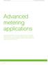 Advanced metering. applications