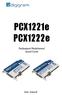 PCX1221e PCX1222e. Professional Multichannel Sound Cards. User manual