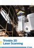 Trimble 3D Laser Scanning TRANSFORMING THE WAY THE WORLD WORKS