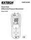 USER GUIDE. Heavy Duty Differential Pressure Manometer. Model HD700