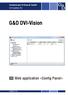 Guntermann & Drunck GmbH   G&D DVI-Vision. Web application»config Panel« A