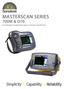 MASTERSCAN SERIES. Simplicity Capability Reliability 700M & D70 HIGH PERFORMANCE NARROW BAND DIGITAL ULTRASONIC FLAW DETECTORS