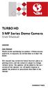 TURBO HD 5 MP Series Dome Camera