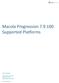 Macola Progression Supported Platforms