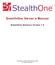 StealthOne Owner s Manual StealthOne Software Version 1.6