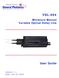 VDL-004. Miniature Manual Variable Optical Delay Line. User Guide