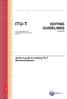 ITU-T EDITING GUIDELINES (02/2016) Author's guide for drafting ITU-T Recommendations