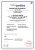 CERTIFICATE OF APPROVAL No CF 348 PYROPLEX LIMITED