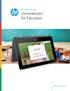 Reinvent Learning. Chromebooks for Education