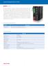 Industrial Managed Ethernet Switch EL212F. Comparison chart EL212F. Technical Details