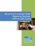 Illinois Environmental Health Reporting Services: CDPims User Guide