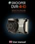 DVR-4HD. User manual. Vehicle Drive Recorder. with Speed Camera Detection EN 1