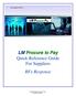 Last Updated 9/5/2013. LM Procure to Pay Quick Reference Guide For Suppliers RFx Response