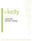 TRAINING GUIDE. Lucity Web End User Training