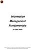 Information Management Fundamentals by Dave Wells