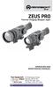 ZEUS PRO. Thermal Imaging Weapon Sight OPERATION AND MAINTENANCE MANUAL