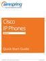 Cisco IP Phones. Quick Start Guide SPA303. Tel Woodley Ave., Van Nuys, CA USA