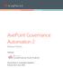 AvePoint Governance Automation 2. Release Notes