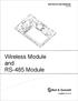 Wireless Module and RS-485 Module INSTRUCTION MANUAL P