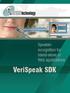 Speakler recognition for stand-alone or Web applications. VeriSpeak SDK
